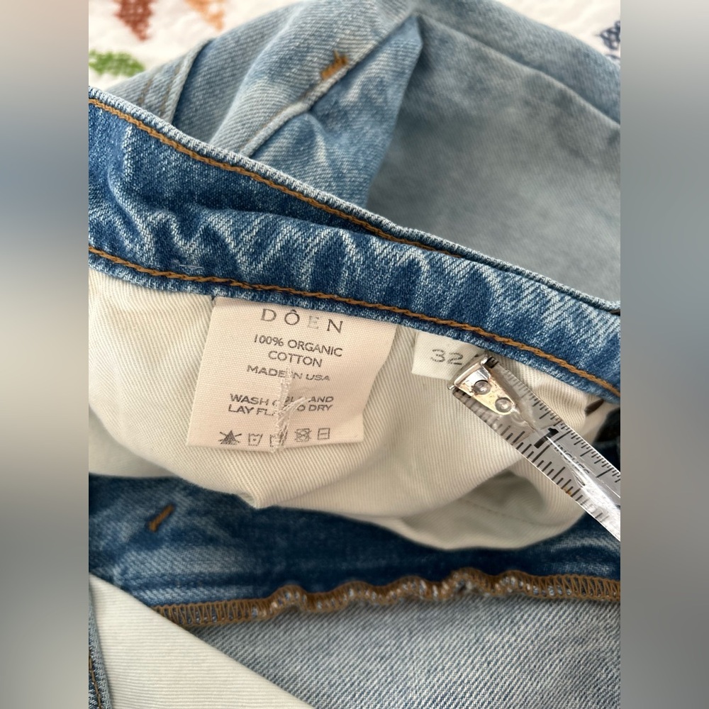 NWT DÔEN Shep Jeans | 90s Straight Leg Organic Cotton Denim Sz 32 - Picture 10 of 10